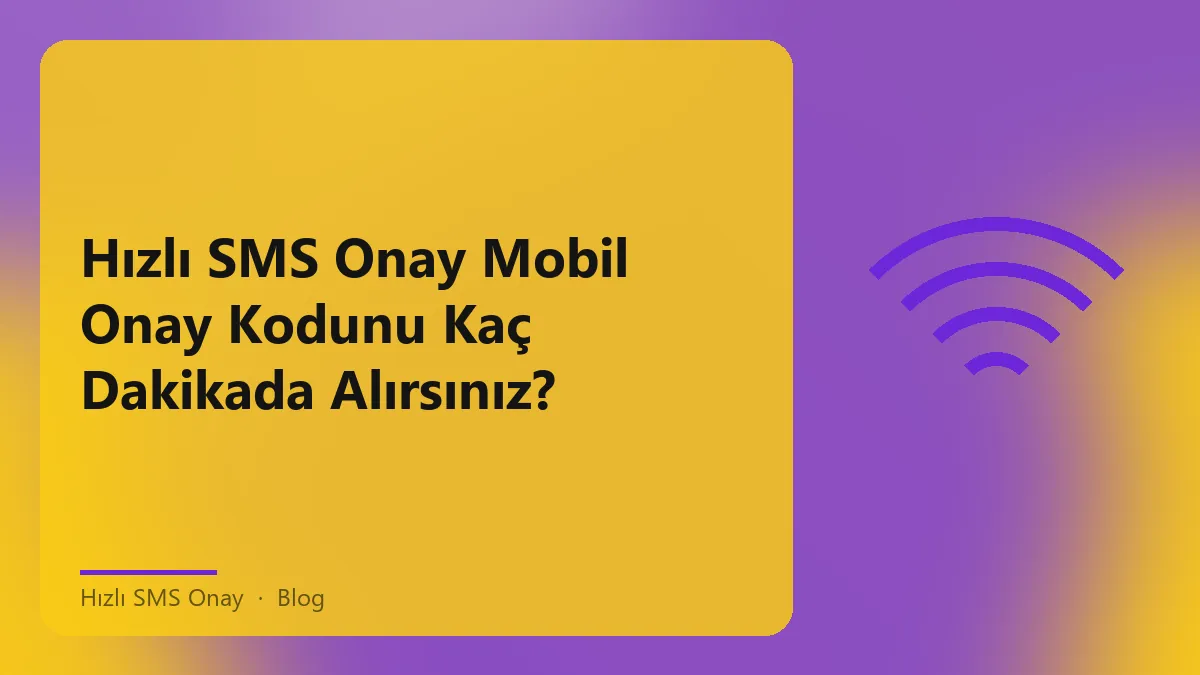 Hızlı SMS Onay ile mobil onay kodu alma süreci.